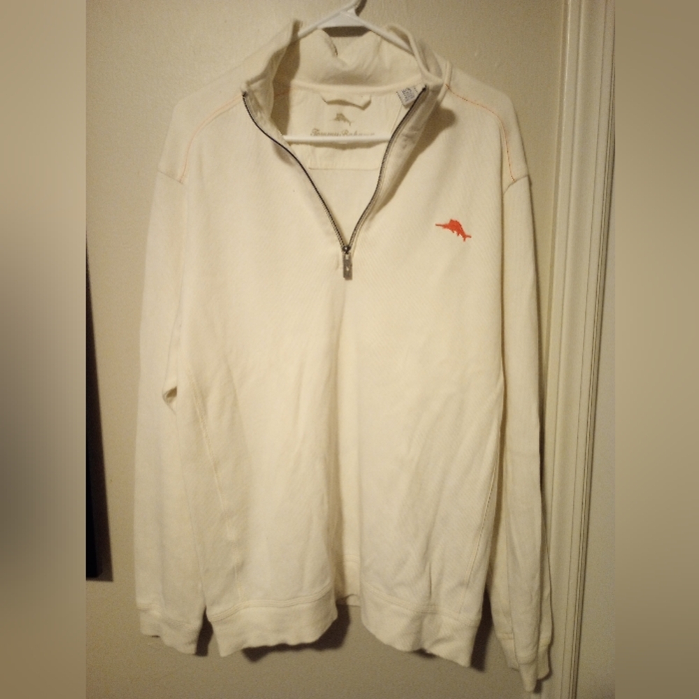 Tommy Bahama men's long sleeve quarter zip pullover